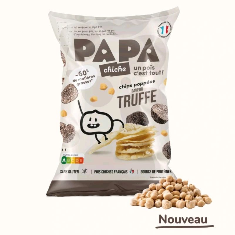 Chips poppées Fromage - PAPA Chiche